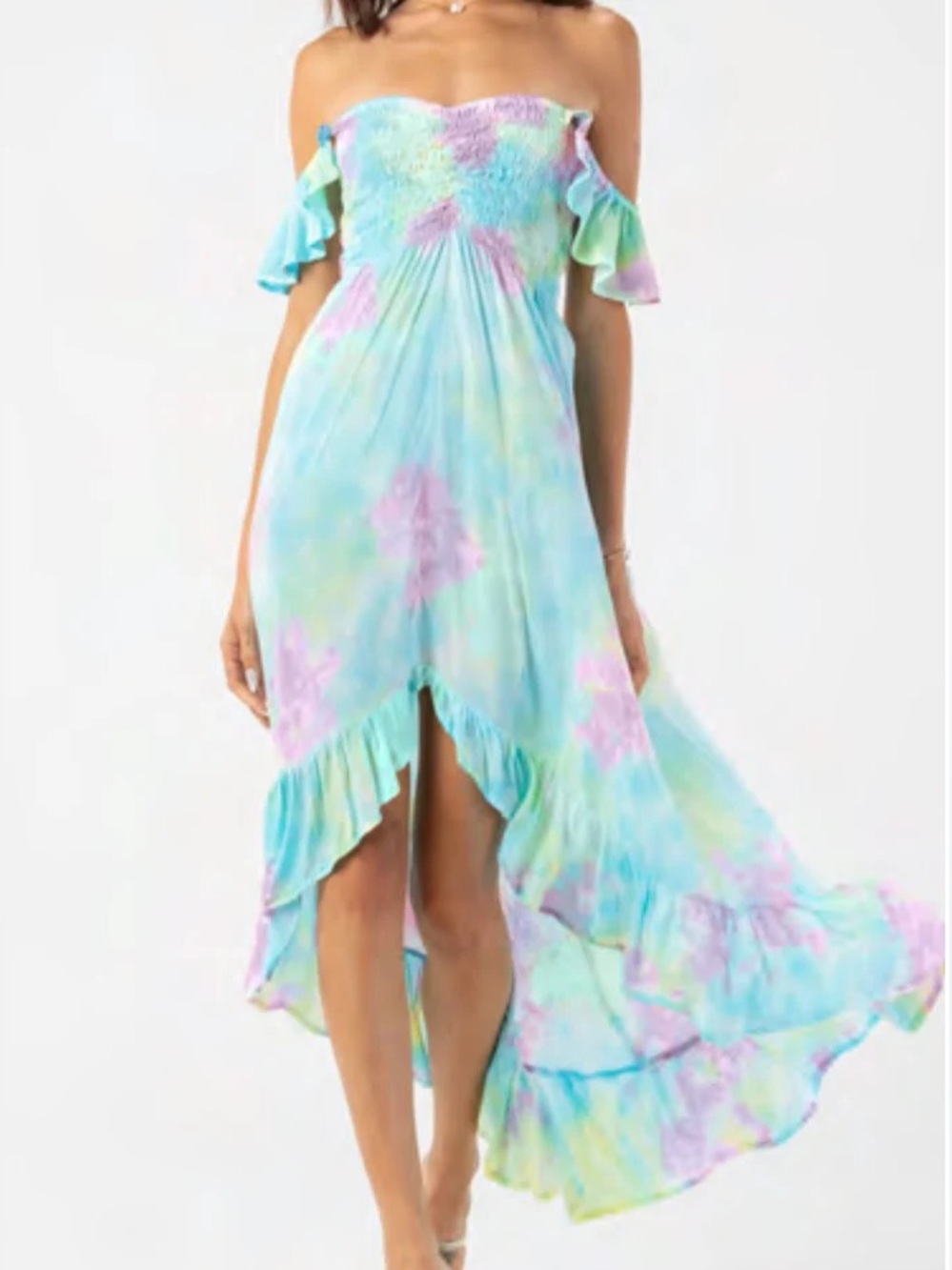 Tiare Hawaii Brooklyn Cover-up Maxi Dress Off Shoulder Nata Ocean